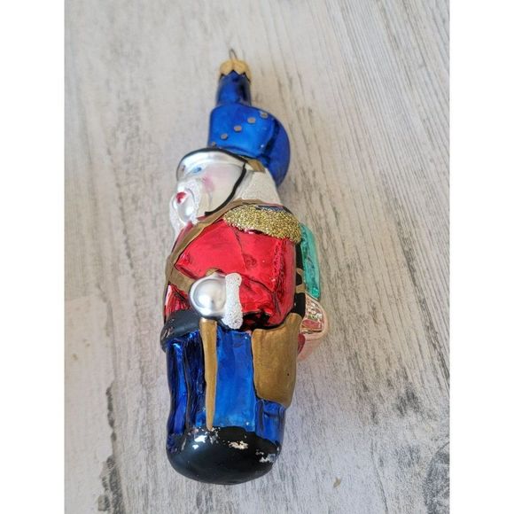 Poland Blown glass soldier Nutcracker backpack glitter ornament Xmas decor - Picture 11 of 11